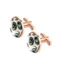 thumbnail image 2 of Halloween Elegant Stainless Steel Cufflinks Set for Men's Dress Shirts with Matching Shirt Clip - for Formal Occasions, 2 of 6