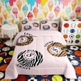 thumbnail image 2 of Erosebridal Animal Print Lucky 8 Ball Full Size Comforter Sets, Cute Sport Bedding Sets for Girls and Boys, Pink Reversible 3-Piece, 1 Comforter and 2 Pillowcases, 2 of 6
