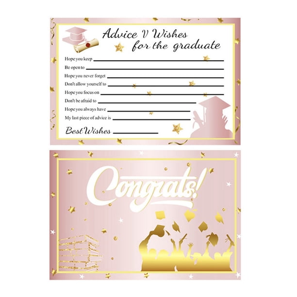 Juego De 10 Tarjetas De Felicitación Por La Graduación Tarjetas De Invitación Para Fiestas De Graduación Decoración Para La Temporada De Graduaciones