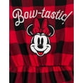 thumbnail image 4 of Disney Minnie Mouse Flannel Dress Buffalo Plaid Toddler to Big Kid, 4 of 5