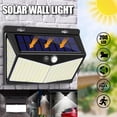 thumbnail image 1 of Luz de pared solar 206 Luz de sensor de cuerpo humano infrarroja Luz de calle de jardín impermeable al aire libre Xemadio CJWUS-2247, 1 of 8