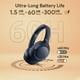 thumbnail image 4 of Auriculares Bluetooth QCY H3 ANC para colocar sobre las orejas con micrófono 60H, color azul, 4 of 9
