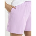 thumbnail image 5 of Terra & Sky Women's Plus Size Pull On Knit Shorts, 7" Inseam, 5 of 6