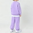 thumbnail image 6 of OGLCCG Girls 2 Piece Athletic Outfits Casual Long Sleeve Fleece Pullover Sweatshirt and Sweatpants Set Casual Novelty Tracksuit 4-16 Years, 6 of 8