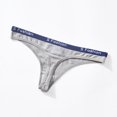 thumbnail image 1 of Ropa interior cómoda de algodón puro para mujer, ropa interior sexy sin costuras con letras puras, tanga seductora de cintura baja para mujer, 1 of 6
