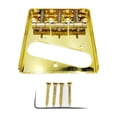 thumbnail image 1 of Juego de puente de guitarra, puente rígido fijo, diseño Vintage Exterior artesanal, pieza de mejora de construcción robusta con accesorios de montaje oro, 1 of 8