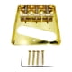 thumbnail image 1 of Juego de puente de guitarra, pieza de repuesto, diseño vintage, herramientas de luthier, fácil de instalar oro, 1 of 9