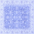 thumbnail image 1 of Ahgly Company Indoor Square Oriental Blue Traditional Area Rugs, 7' Square, 1 of 4