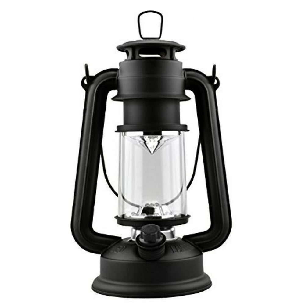 SE FL80515B 15LED Hurricane Lantern with Dimmer Switch, Matte Black