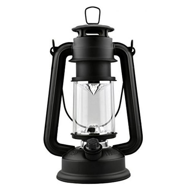 SE FL80515B 15LED Hurricane Lantern with Dimmer Switch, Matte Black