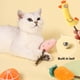 thumbnail image 4 of Juguete para masticar para gatos con hierba gatera, palo para masticar, juguete para masticar dentición de felpa suave con forma bonita, 4 Uds., 4 of 5