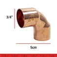 thumbnail image 2 of CODO 90° CONEXION COBRE 3/4" CXC CNX COCODO19 CNX COCODO19, 2 of 5