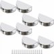 thumbnail image 1 of Juego de 8 soportes ajustables Zhivalor para estantes de vidrio aleación de zinc cromados, 1 of 6