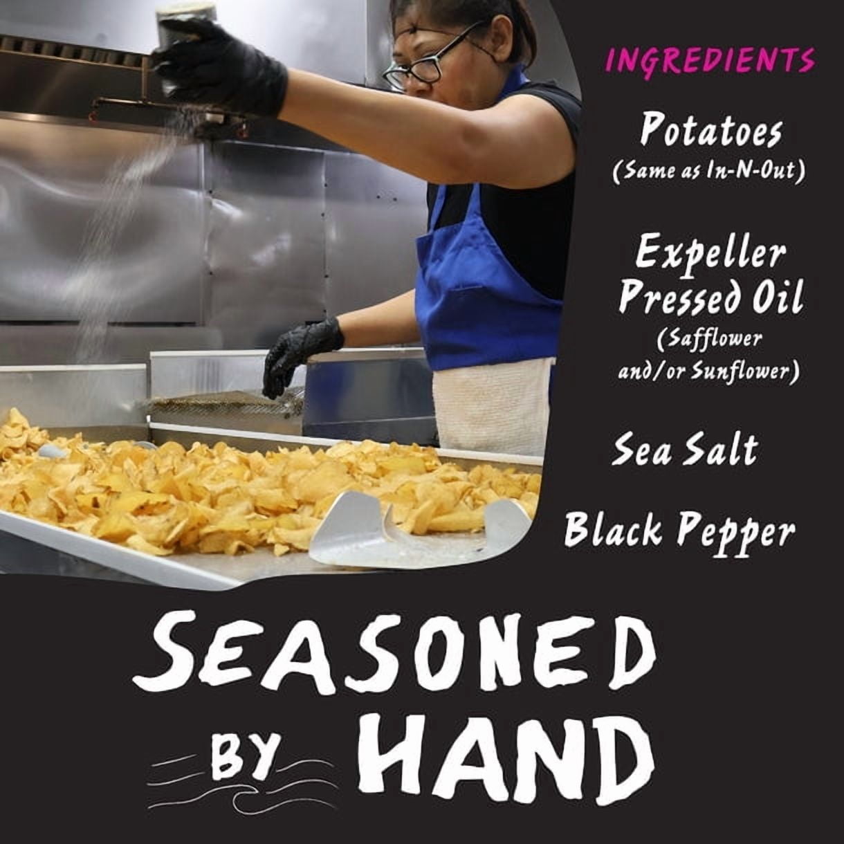 Rusty's Handmade Potato Chips, Black Pepper Kettle Potato Chips 3oz Bags, 12ct