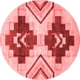 thumbnail image 1 of Ahgly Company Machine Washable Indoor Round Southwestern Red Country Area Rugs, 8' Round, 1 of 1