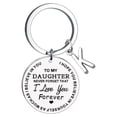 thumbnail image 1 of RKSTN Keychain DIY To My Daughter Stainless Steel Last Name 26 Letter Keychain 2.5cm Keychain, 1 of 3