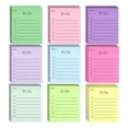 thumbnail image 2 of YAOMOBB Notes Collantes 9 Pcs Notes Fluorescentes Planning Bloc-Notes Super Collant pour Organisation Colorée, 2 of 6