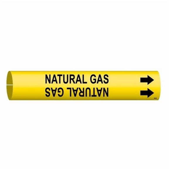 Brady Pipe Markr,Natural Gas,Y,1-1/2to2-3/8 In, 4097-B 4097-B