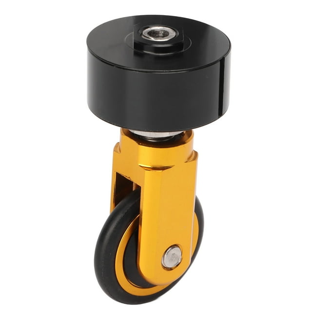 Auxiliaire Facile Pousser Roue, Alliage d'Aluminium Résistant à l'Usure Pliable Vélo Roue Facile pour Pliable Vélo Or