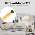 thumbnail image 3 of LAVANE 12 inch / 30cm Metal Furniture Legs, Set of 4 Mid Century Modern Iron Straight Tapered Furniture Replacement Feet Gold for Home DIY Project Sofa Couch Cabinet Table Chair, 3 of 5