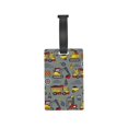 thumbnail image 6 of Balery Funny Construction Print Durable Luggage Tags with Secure Strap, Personalized Travel ID Tags for Suitcases, Bags, and Backpacks - Easy Identification for Men and Women, 6 of 8