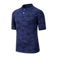 thumbnail image 3 of AHMOMEI Camo Mens Polo Shirts Lightweight Quick Dry Short Sleeve Dress Shirts for Men Moisture Wicking Collared Golf Shirts for Men, 3 of 5