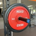 thumbnail image 2 of NEXO 5LB Red Rubber Bumper Plate Pair - Premium Matte Finish 2x 5LB Weight Plates, 2 of 3