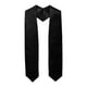 thumbnail image 1 of Estola de graduación Accesorios para togas de graduación Estola de honor de graduación de color sólido Negro, 1 of 9