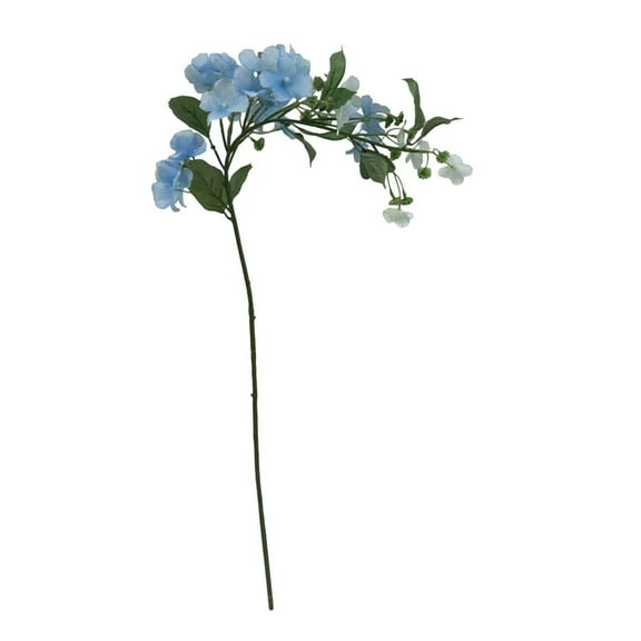 Mainstays 28 in Artificial Blue Drip Hydrangea Flower Stem, Indoor Decoration
