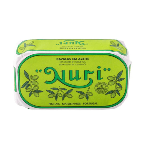 Packed in Portugal Nuri Mackerel in Olive Oil