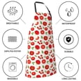 thumbnail image 5 of Fuzoiu Fresh Red Tomato Print Adjustable Waterproof Apron with Pockets,Waterproof Apron for Cooking, Gardening, and Art Projects, 5 of 8