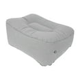 Inflatable Foot Rest for Air Travel Multifunctional PVC Flocking