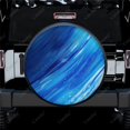 thumbnail image 1 of Roue de Rechange Universelle en Polyester Abstrait Bleu, Housses de Pneus Personnalisées pour Remorque RV SUV Camion Campeur, 1 of 5
