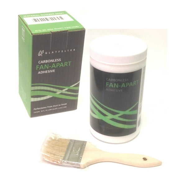 Glatfelter Carbonless Fan-Apart Adhesive (26361) - One Quart and Brush