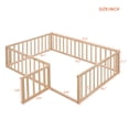 thumbnail image 7 of Full Size Wood Daybed Frame with Fence, Natural（OLD SKU:WF289662AAM）, 7 of 7