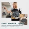 thumbnail image 4 of Unique Bargains Kitchen Utensils Set with Heat-Resistant Spatula Tools Black 12.2x5.9 inch, 4 of 5