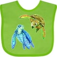 thumbnail image 3 of Inktastic Sea Turtles Swimming Together Boys or Girls Baby Bib, 3 of 4