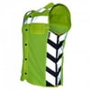Men's Meshed Up Safety Vest HiViz Reflective Green - 3X-Large MUMG