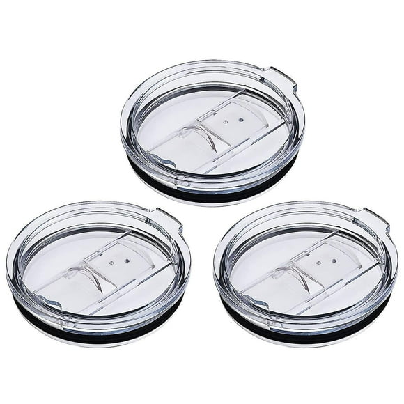 3 Pack Tumbler Lid For 30 Oz Yeti Rambler, Ozark Trails And More Travel Cup, Sliding Splash Proof And Straw Friendly