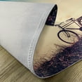 thumbnail image 5 of Ambesonne Vintage Place Mats Set of 4, Sunset Bicycle Pastel, Standard Size, Pale Blue Black and Peach, 5 of 6