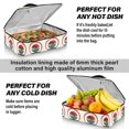 thumbnail image 5 of Iauyy Casserole Carrier for Hot Food Insulated Casserole Travel Carry Bag with Lid Food Warmer Bag for Party/Picnic,Two Palm Trees, 5 of 7