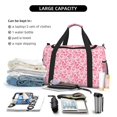 thumbnail image 5 of Honeii pink heart Print Gym Bag,Carry on Weekender Overnight Bag, Travel Duffel Bags, Personal Item Travel Bag,Tote Bag,Workout Dance Bag, 5 of 7