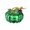 Green, variant on WYZCTTD Crystal Pumpkin Figurine with Enamel Leaf Stem, Glass Squash Collectible Sculpture Tabletop Fall Decor Thanksgiving Gift