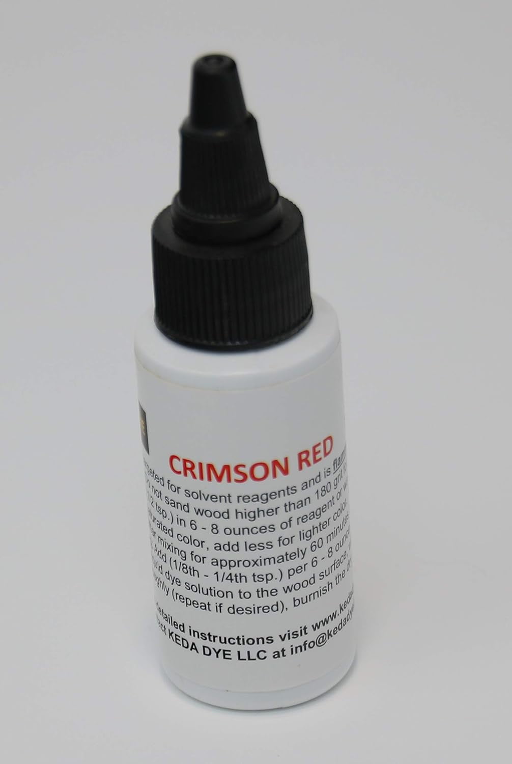 Red Stain - Red Alcohol Dye Liquid - Crimson Red Wood Stain by Keda Dye
