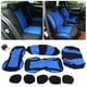 thumbnail image 4 of Juego de 9 fundas protectoras para asientos de coche de 5 plazas (azul y negro), 4 of 14