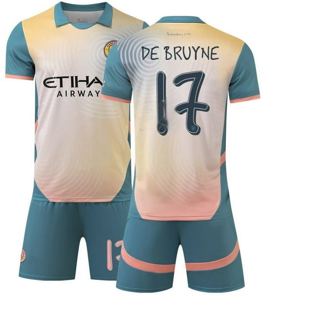 Football Training Suit 2425 Printed Jersey Manchester City's Three Extras-Special Edition Commemorative Jersey Oasis Band Football Jersey Suit