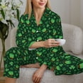 thumbnail image 6 of Haiem Happy St. Patrick's Day Pattern Women’s Long-sleeve Sleepwear,Sleepwear Set,2-piece Loungewear Set,Soft PJs Comfy Nightwear with Pockets-X-Large, 6 of 7