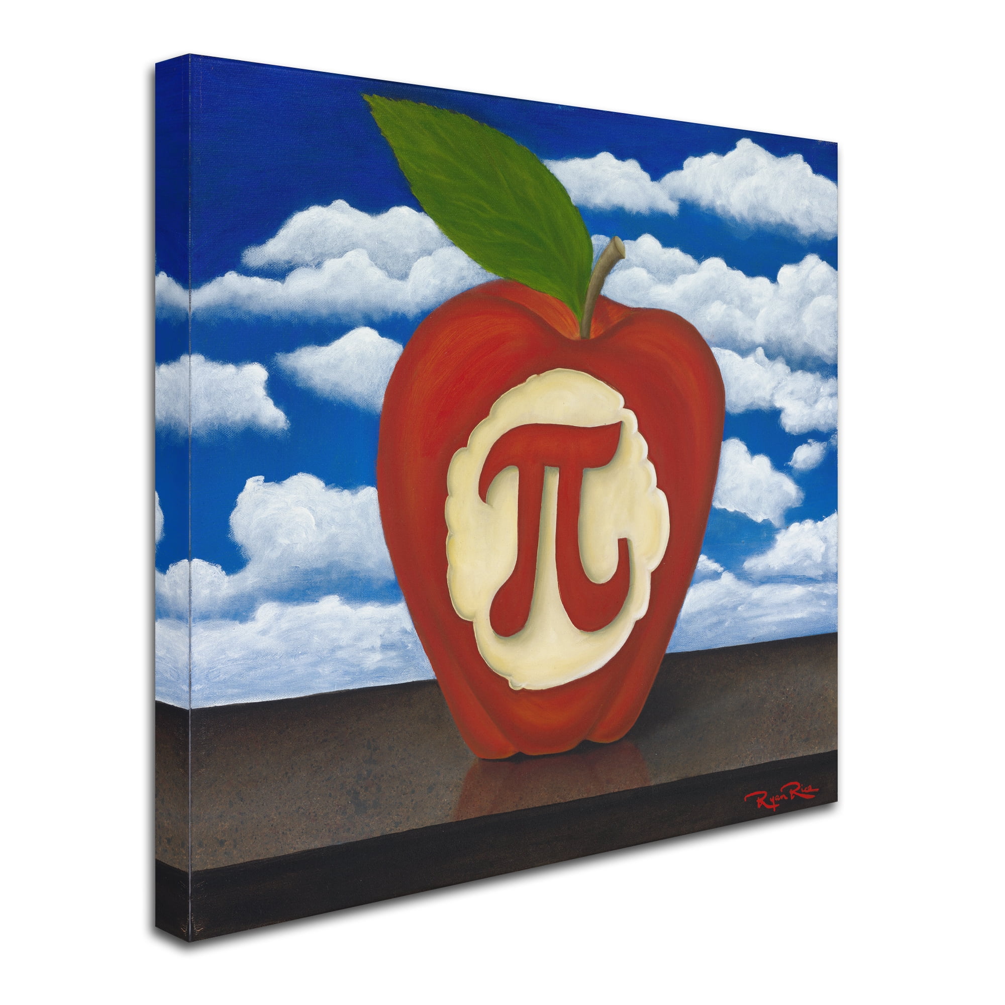 Trademark Fine Art 'Apple Pi' Canvas Art by Ryan Rice Fine Art