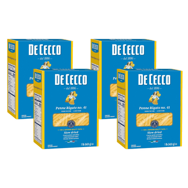 De Cecco Penne Rigate Pasta, 16 oz (Pack of 4)