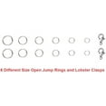 thumbnail image 2 of 1504pcs Open Jump Ring and Lobster Clasps Kit Jewelry Repair Tools Jewelry Making Supplies Kit with Jewelry Making Accessories for Necklace Making Repair (Silver), 2 of 4